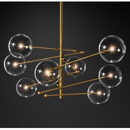 Люстра на штанге Delight Collection Globe Mobile KG0835P-8 brass