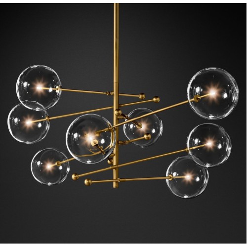 Люстра на штанге Delight Collection Globe Mobile KG0835P-8 brass