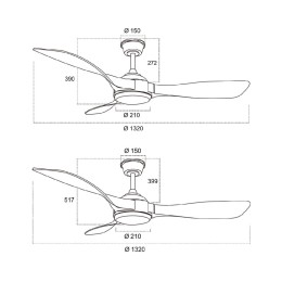 Люстра-вентилятор Sonex Storm 7701/24L