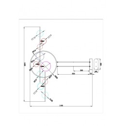 Потолочная люстра Arte Lamp Saturn A7790SP-75BK