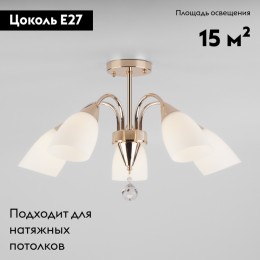Потолочная люстра Eurosvet Ellene 30149/5 золото