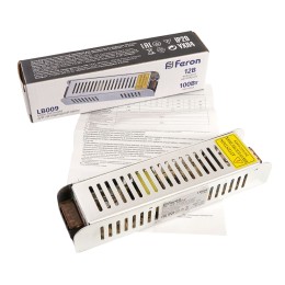 Блок питания для светодиодной ленты Feron LB009 12V 100W IP20 8,4A 21488