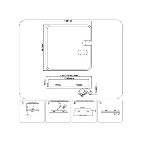 Потолочная люстра Ambrella Light Comfort LineTech FL5115