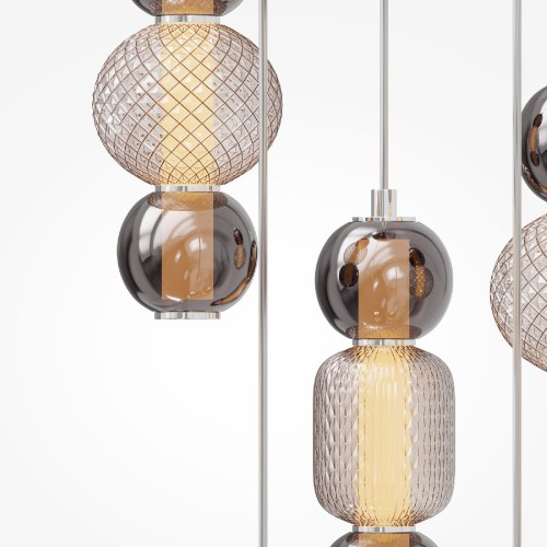 Каскадная люстра Maytoni Drop MOD273PL-L80CH3K