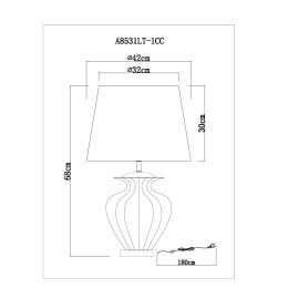 Настольная лампа Arte Lamp SHELDON A8532LT-1CC