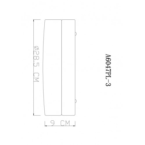 Потолочный светильник Arte Lamp Aqua-Tablet A6047PL-3AB