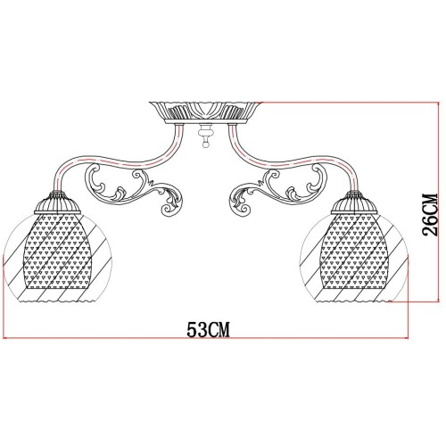 Потолочная люстра Arte Lamp A7062PL-3AB