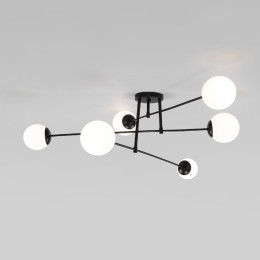 Потолочная люстра Eurosvet Netz 30181/6 черный Smart a062214