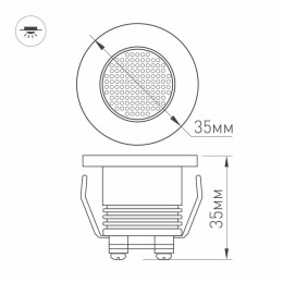 Мебельный светильник Arlight LTM-R35WH 1W White 30deg 020751