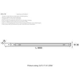Шинопровод однофазный с питанием и заглушкой Crystal Lux CLT 0.11 01 L3000 WH