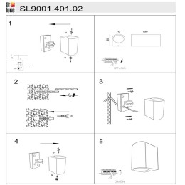 Уличный настенный светильник ST Luce Borgo SL9001.401.02