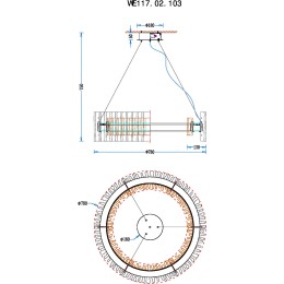 Подвесная люстра Wertmark Patricia WE117.02.103