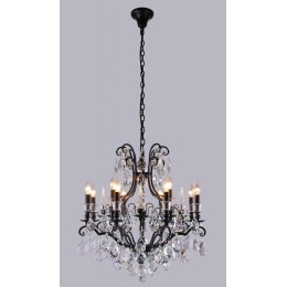 Подвесная люстра Crystal Lux Magnifico SP13 Black/Transparent