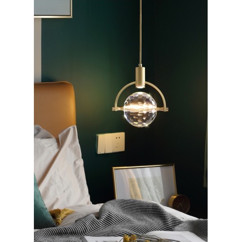 Подвесной светильник DeLight Collection 2121P/A brass/clear