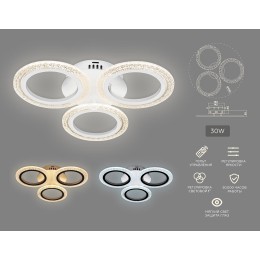 Потолочная светодиодная люстра Ambrella Light Acrylica Original FA4050