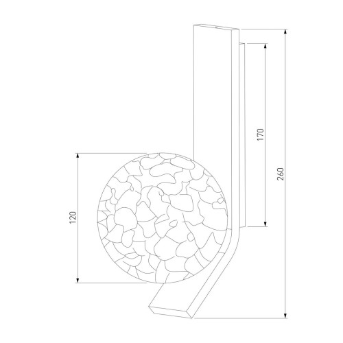 Бра Eurosvet Luxor 40019/1 белый a060767