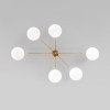 Потолочная люстра Eurosvet Opaline 70220/6 латунь Smart a065766
