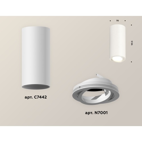 Накладной поворотный светильник Ambrella Light Techno XS7442001 (C7442, N7001)