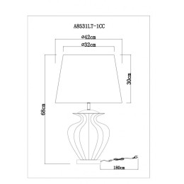 Настольная лампа ARTE Lamp A8531LT-1CC