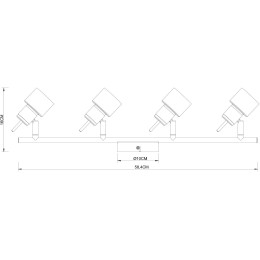 Спот Arte Lamp Almach A1906PL-4BK