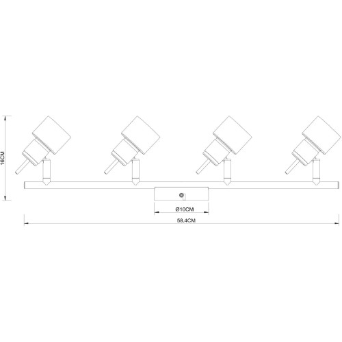 Спот Arte Lamp Almach A1906PL-4BK