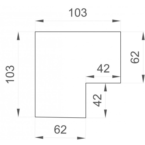 Угол профиля Denkirs Smart TR3041-AL