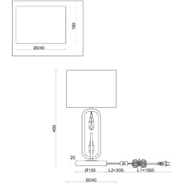 Настольная лампа Freya Riverside FR1007TL-01BS