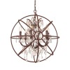 Подвесная люстра LOFT IT Foucaults orb crystal Loft1897/6