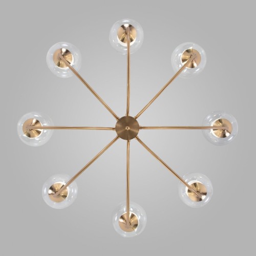 Люстра на штанге Eurosvet Spritz 70217/8 латунь Smart a064748