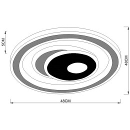 Потолочный светодиодный светильник Arte Lamp Forma A1438PL-72WH