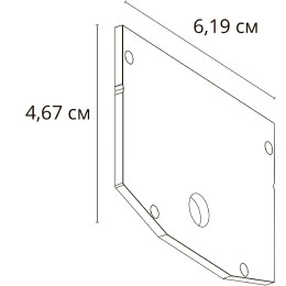 Внешняя заглушка для магнитного шинопровода Arte Lamp Linea-Accessories A483206E
