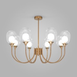 Люстра на штанге Eurosvet Spritz 70217/8 латунь Smart a064748