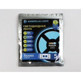 Светодиодная лента Ambrella Light LED Strip 12В 5050 14,4Вт/м 6500K 5м IP20 GS2003