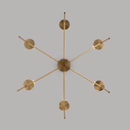 Люстра на штанге Eurosvet Anders 60142/6 латунь Smart a061930