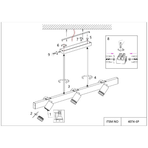 Подвесная люстра Favourite Six 4074-6P