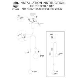 Подвесной светильник ST Luce Vive SL1187.203.02