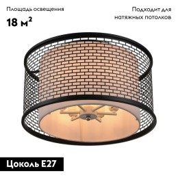 Потолочная люстра Lussole Loft LSP-9676