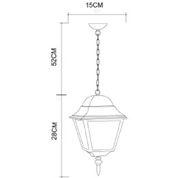 Уличный подвесной светильник Arte Lamp Bremen A1015SO-1BK