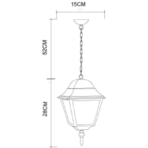 Уличный подвесной светильник Arte Lamp Bremen A1015SO-1BK