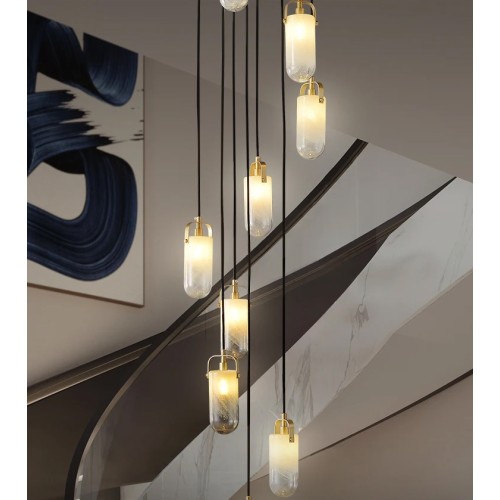 Каскадная люстра DeLight Collection Sorno MT9056-10H brass