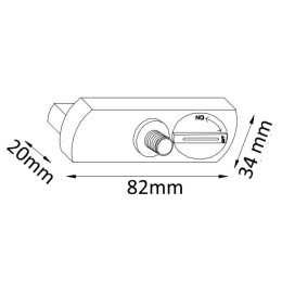 Адаптер для однофазного шинопровода Crystal Lux CLT 0.212 CLT 0.212 02 WH