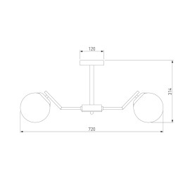 Потолочная люстра Eurosvet Frost 70154/6 хром