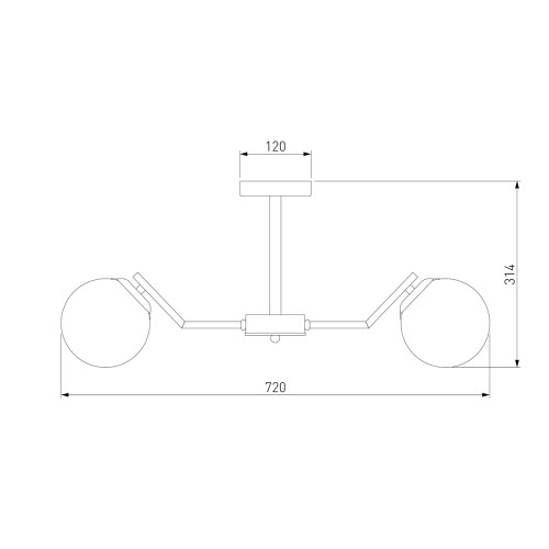 Потолочная люстра Eurosvet Frost 70154/6 хром