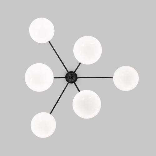 Люстра на штанге Eurosvet Marbella 60147/6 черный Smart a063852