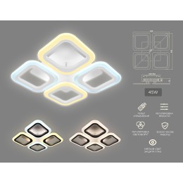 Потолочная светодиодная люстра Ambrella Light Acrylica Original FA4371