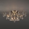 Потолочная люстра Eurosvet 10042/12 античная бронза/прозрачный хрусталь