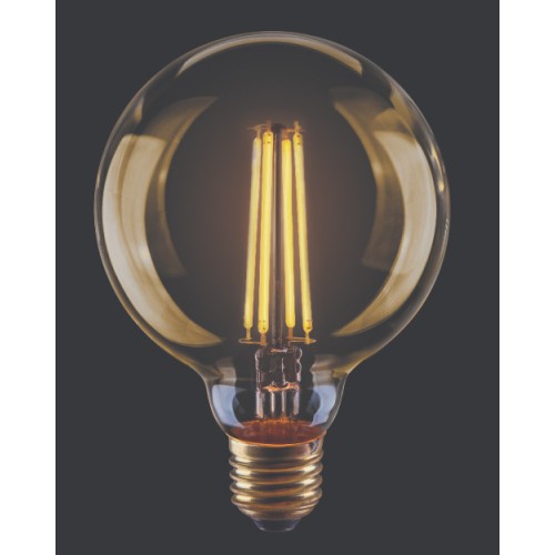 Лампа светодиодная Voltega E27 6W 2800K шар золотой VG10-G95GE27warm6W 7084