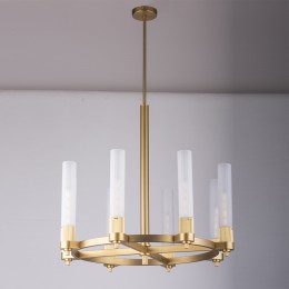 Люстра на штанге DeLight Collection MD2314-8A antique brass