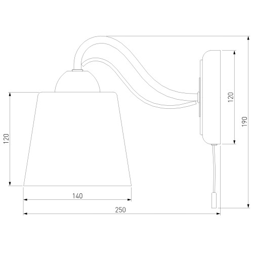 Бра Eurosvet Betty 70062/1 белый