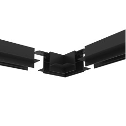 Коннектор L-образный потолок-потолок Denkirs Smart TR2112-BK